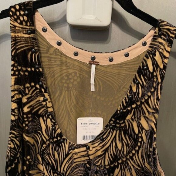 Free People Ellie Burnout Velvet Dress with studded neckline - Picture 16 of 16